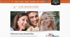 Desktop Screenshot of luxedentalclinic.com